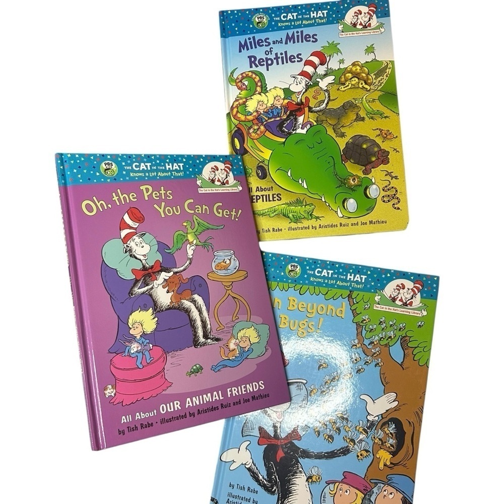 Cat in the hat learning library lot of 3 books